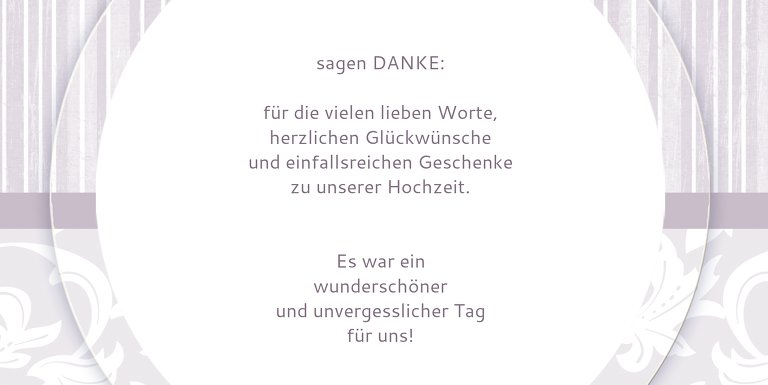 Ansicht 5 - Hochzeit Dankeskarte Streifenzauber 2