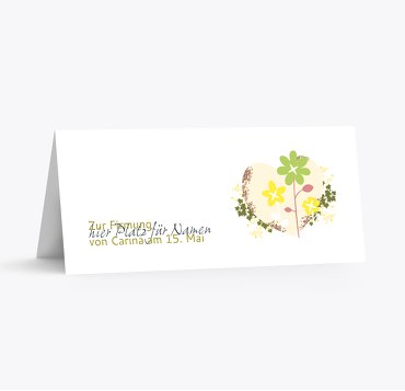 Firmung Tischkarte Herz