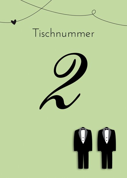 Ansicht 2 - Tischnummer suits