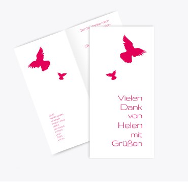 Firmung Dankeskarte Taube