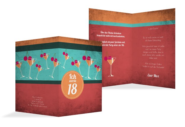 Einladungskarten Zum 18 Geburtstag Karten Paradies De