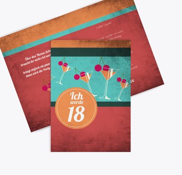 Geburtstagseinladung Cocktailparty 18