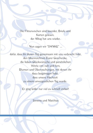 Ansicht 5 - Hochzeit Dankeskarte Blättertraum