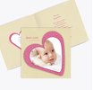 Babykarte Herzform