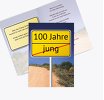 Karte zum Geburtstag Straßenschild 100