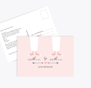 Ballonkarte Pärchen - Frauen