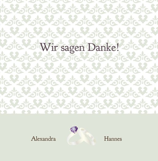 Ansicht 3 - Hochzeit Danke Ornament mit Herz