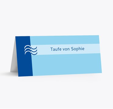 Tischkarte Lebenswasser