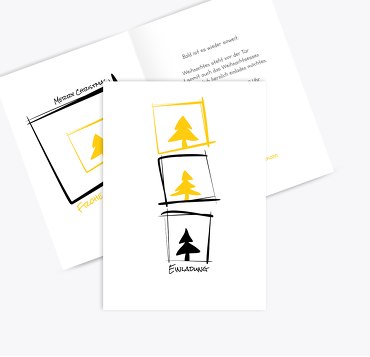 Einladung Bäumchenbild