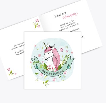 Einladung Einhorn
