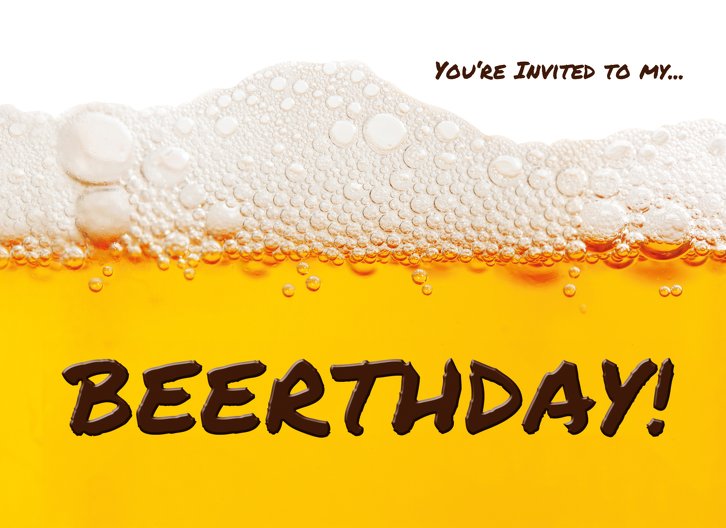 Ansicht 3 - Geburtstagseinladung Beerthday!