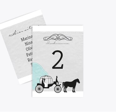 Tischnummer Kutsche