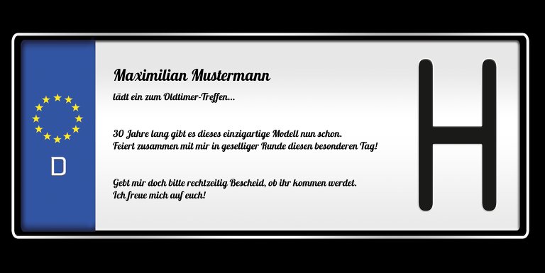 Ansicht 5 - Einladung Historisches Kennzeichen