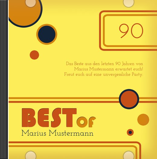 Ansicht 3 - Geburtstagseinladung Best Of 90 Foto