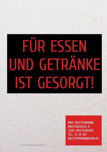 Ansicht 2 - Geburtstagseinladung für Erwachsene Die Bildung