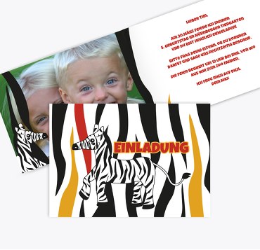 Geburtstagseinladung Streichelzoo Foto