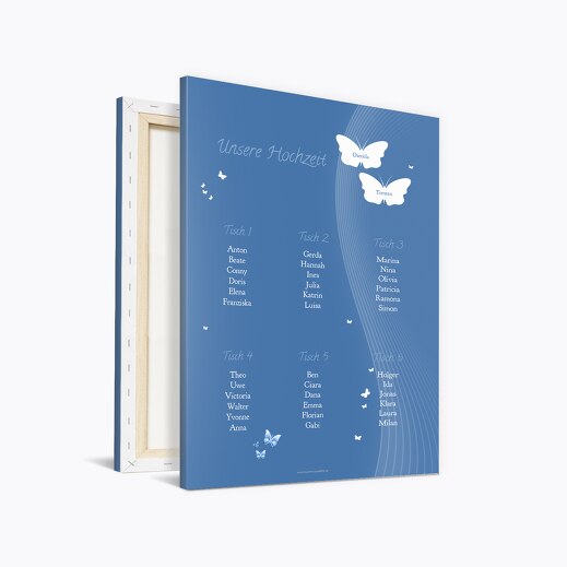 Sitzplan Traumpaar KräftigHellMarineblau 400x600mm