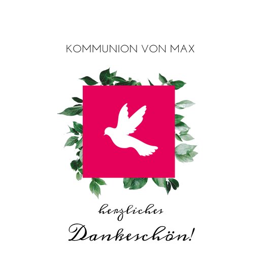 Ansicht 3 - Kommunion Danke Täubchen