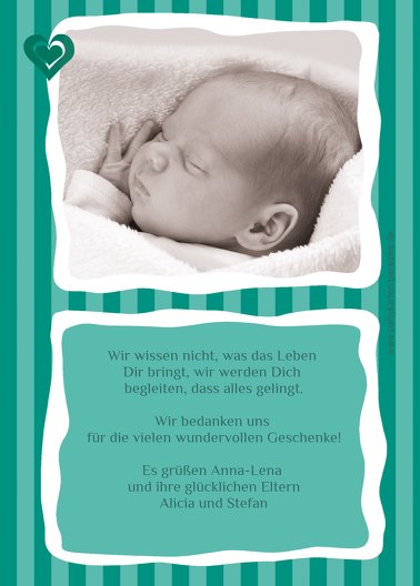 Ansicht 3 - Babykarte Harmonie