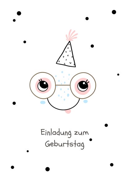 Ansicht 2 - Einladung Kindergeburtstag Happy smile