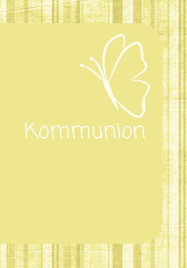 Ansicht 2 - Kommunionskarte Butterfly 2