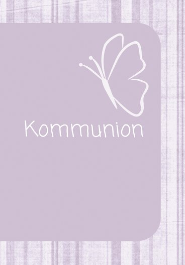 Ansicht 2 - Kommunionskarte Butterfly 2