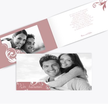 Hochzeit Einladung squiggle square