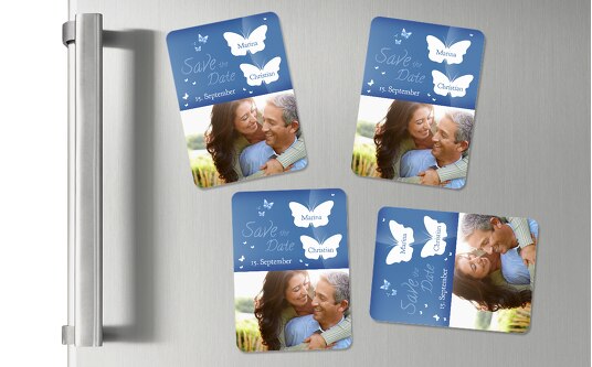 Fotomagnete Hochzeit Als Save The Date Gestalten Karten Paradies De
