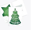 Weihnachtsgrußkarte Letterbaum