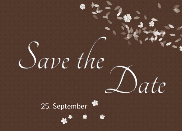 Ansicht 2 - Hochzeit Save the Date romantic flower