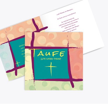 Dankeskarte Kreuzrahmen