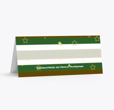 Tischkarte American style