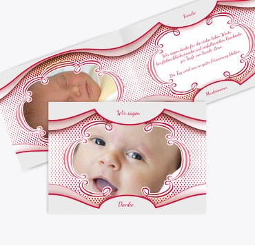 Taufe Dankes Schale & Rahmen