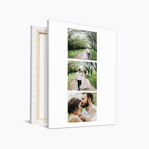 Wandbild Hochzeit "3er Serie" Weiß 400x600mm