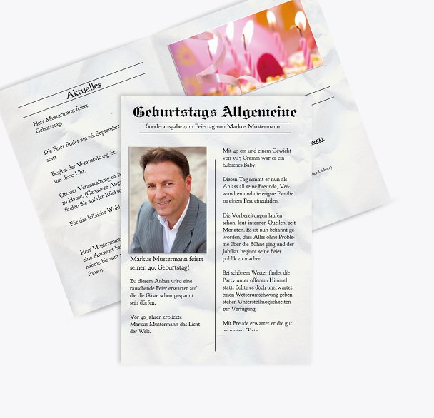 Geburtstagskarte Sonderausgabe