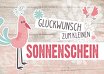 Ansicht 4 - Glückwunschkarte zur Geburt Vögel