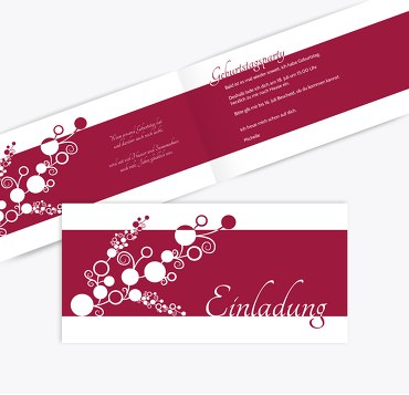 Einladungskarte Bubble Limb