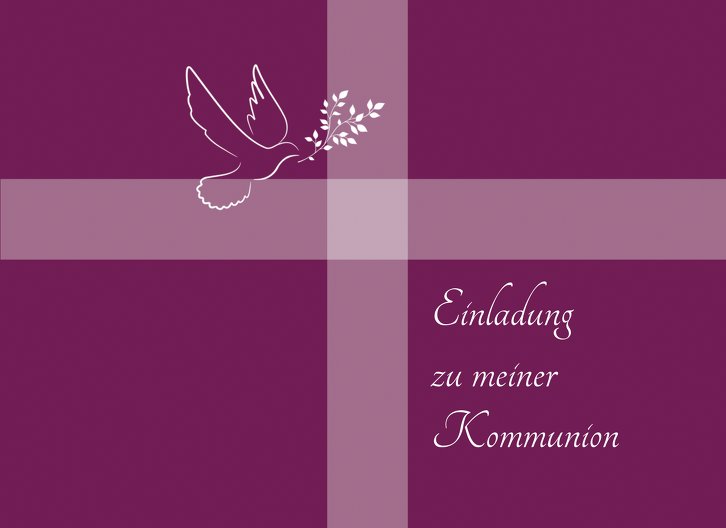 Ansicht 3 - Kommunionskarte Glaubensbote