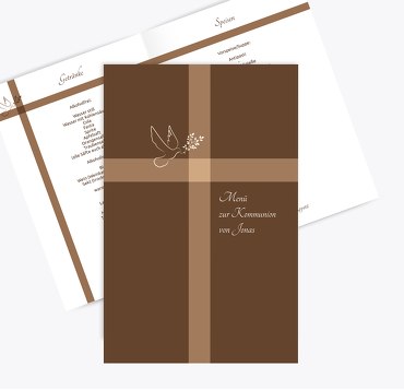 Kommunion Menükarte Glaubensbote