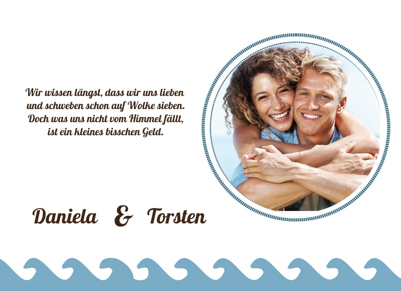Hochzeit Einladung Leuchtturm selbst gestalten!