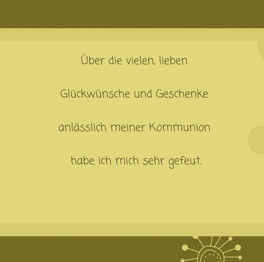 Ansicht 5 - Kommunion Dankeskarte Blumen