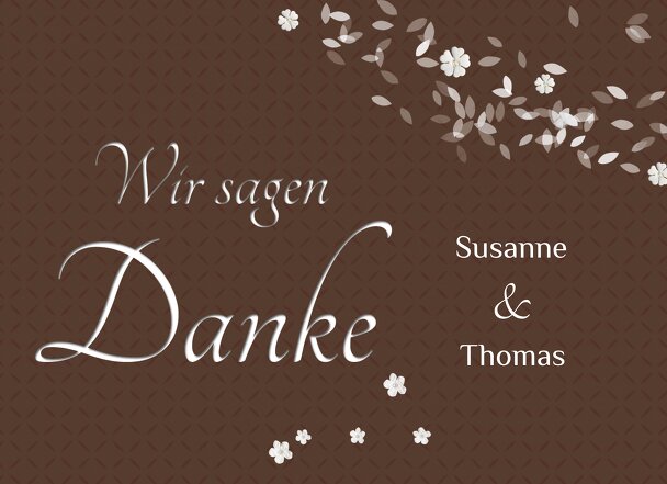 Ansicht 3 - Hochzeit Dankeskarte romantic flower