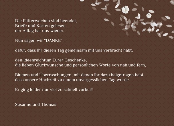 Ansicht 5 - Hochzeit Dankeskarte romantic flower