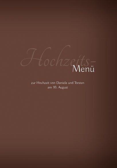 Ansicht 3 - Hochzeit Menükarte ewige Verbindung