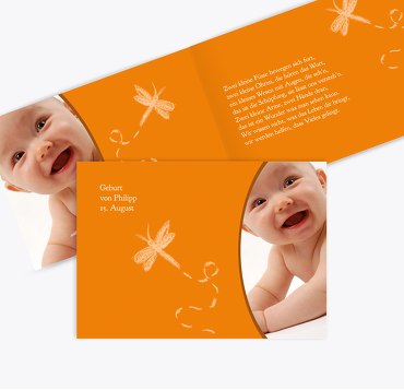 Babykarte Libelle
