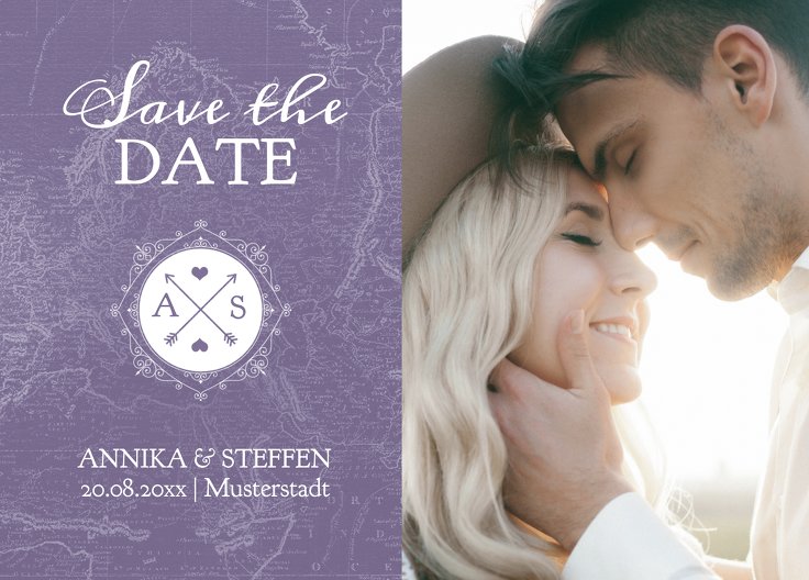 Ansicht 2 - Save-the-Date Hochzeitspass