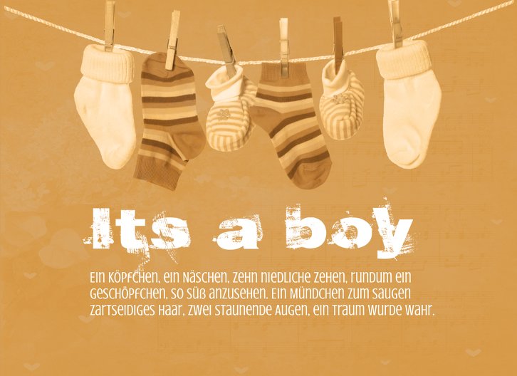 Ansicht 3 - Baby Dankeskarte It's a boy