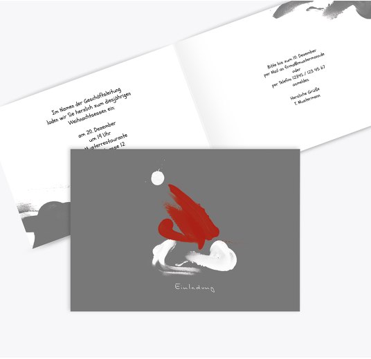 Weihnachtseinladungen Gestalten Hochwertig Vielseitig