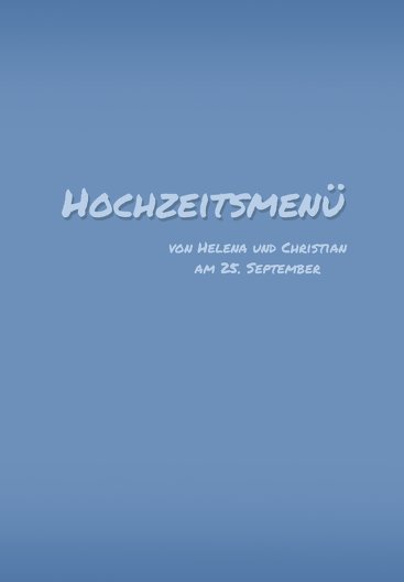 Ansicht 3 - Hochzeit Menükarte 3 Liebesmoment