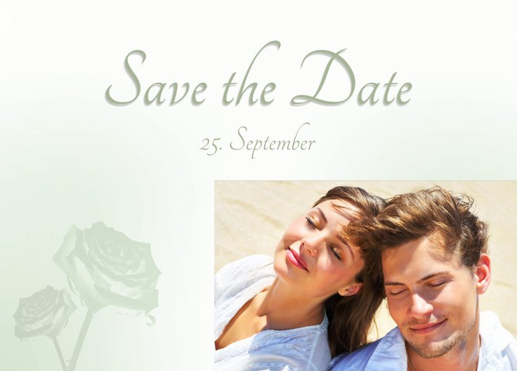 Ansicht 2 - Save-the-Date 3 Vermählung